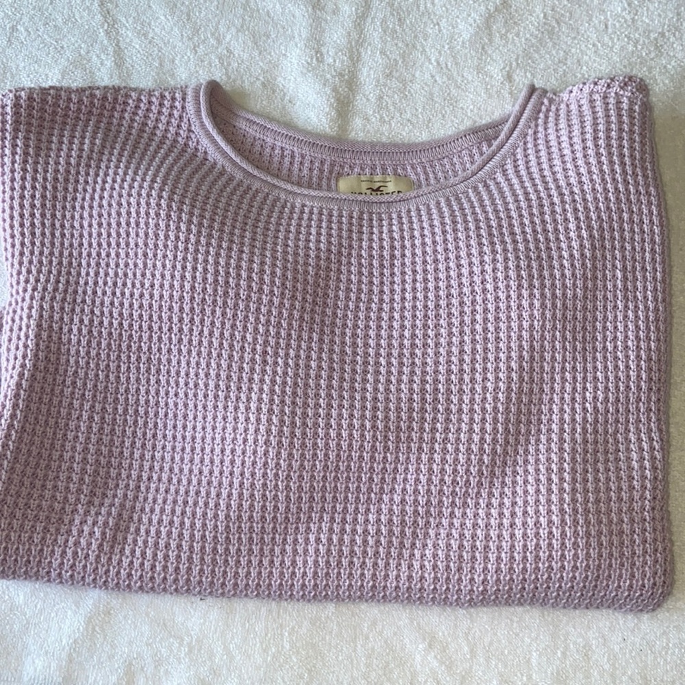 Hollister purple pink sweater sz small like new